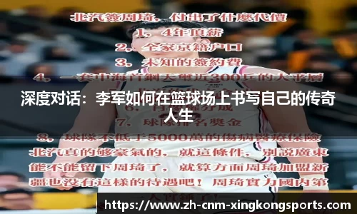 深度对话：李军如何在篮球场上书写自己的传奇人生